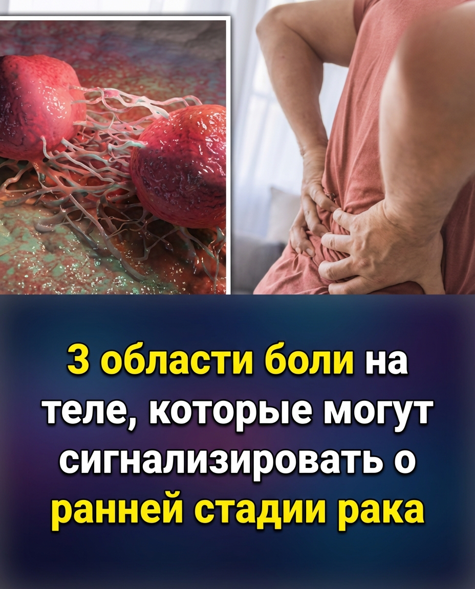 Ранние признаки рака: три области боли, на которые стоит обратить внимание