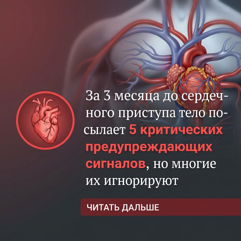5 скрытых признаков приближающегося инфаркта, которые нельзя игнорировать