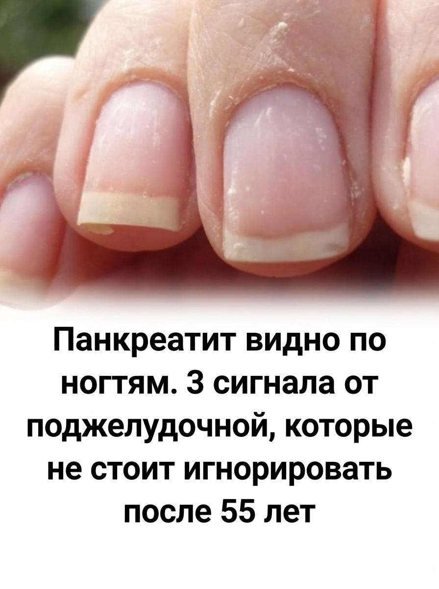 Признаки панкреатита на ногтях: 3 симптома для тех, кому за 55