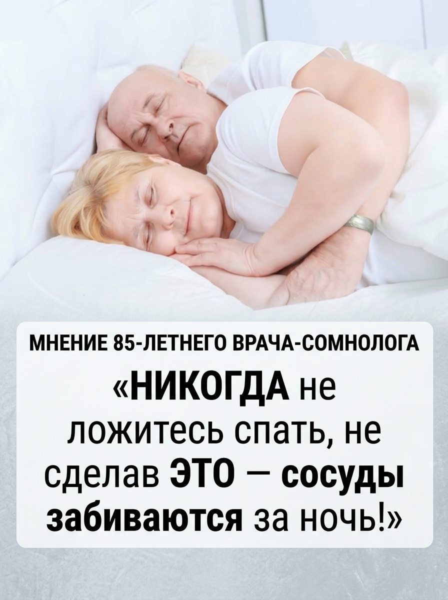 Секреты подготовки сосудов ко сну для долголетия