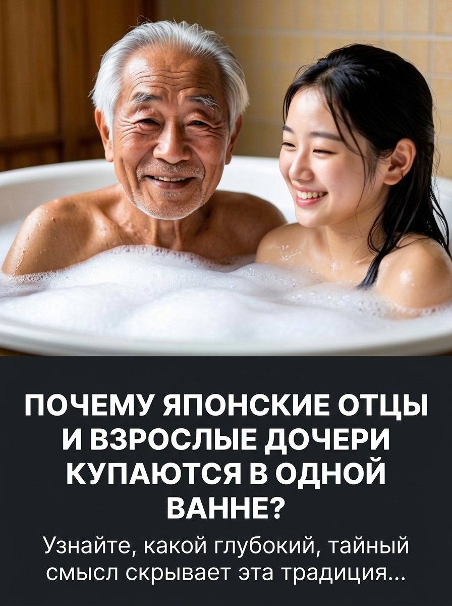 Почему в Японии принято совместное купание родителей и детей