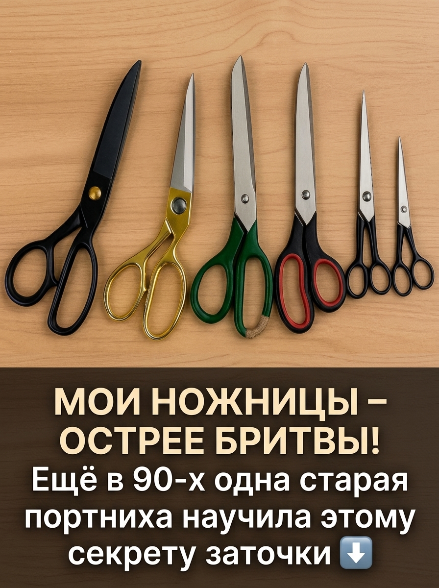 Как легко заточить ножницы в домашних условиях без специальных инструментов