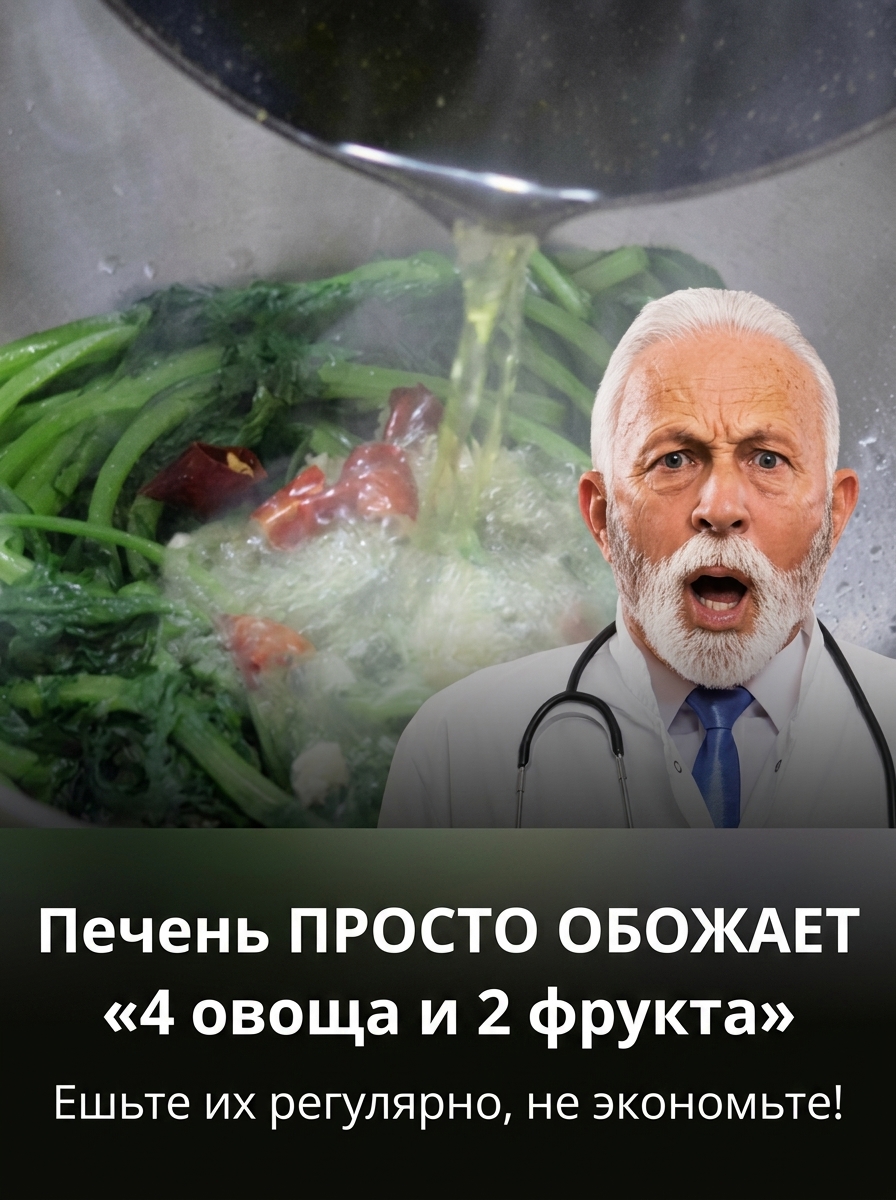 Ежедневный рацион для здоровья печени: 4 полезных овоща и 2 фрукта