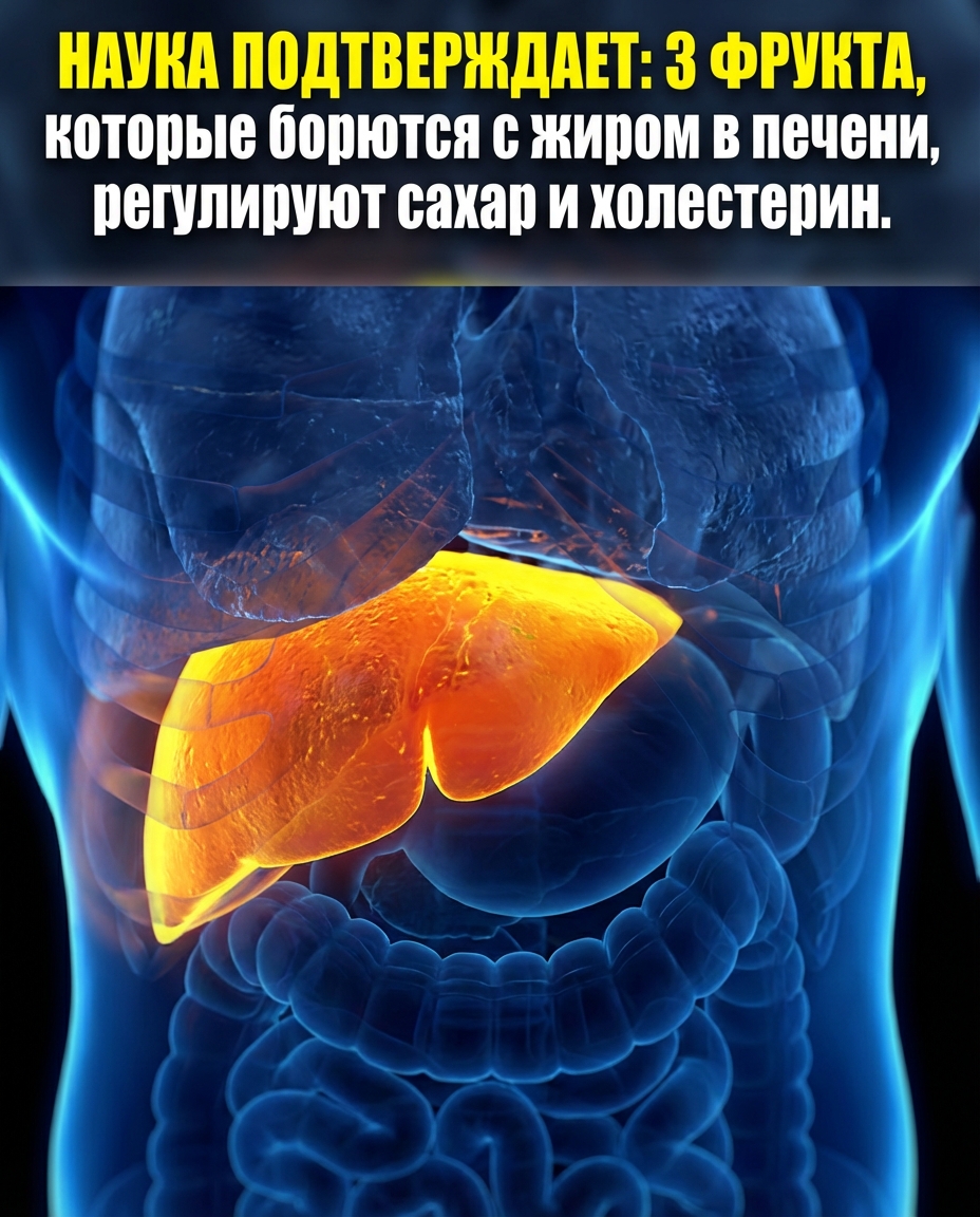 3 научно доказанных фрукта: Борьба с жировой дистрофией печени, сахаром и холестерином